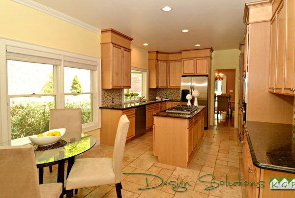 kitchen with staged style