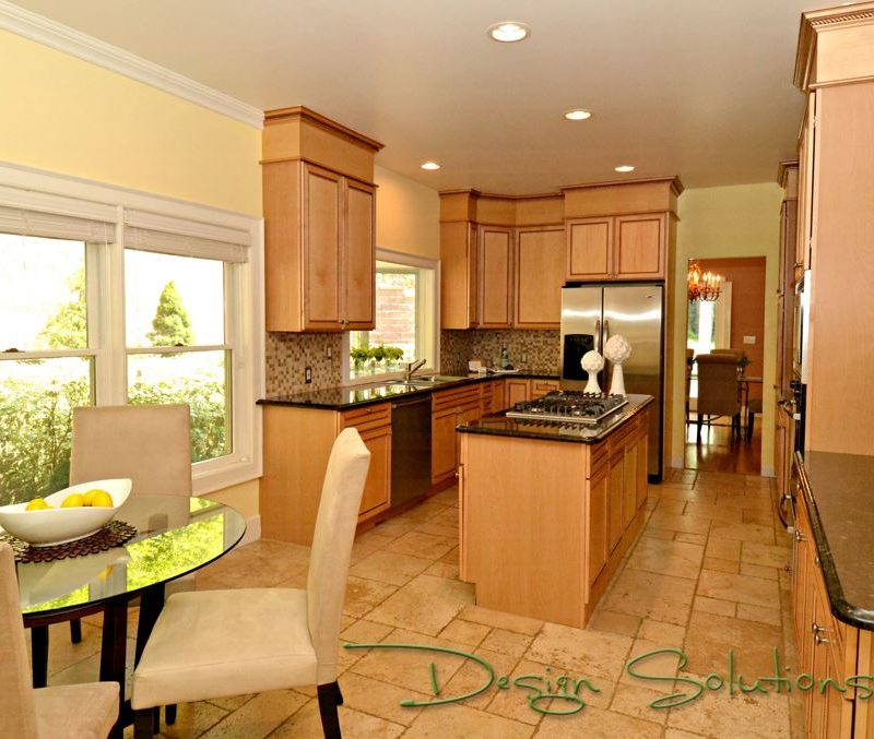 kitchen with staged style