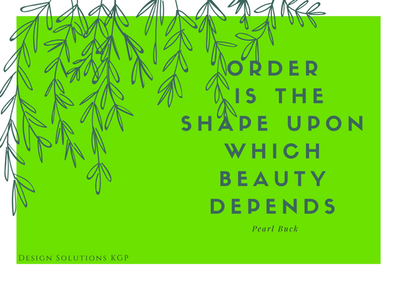 order is the shape upon beauty
