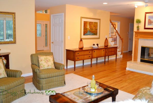 rearranged furniture to utilize entire space