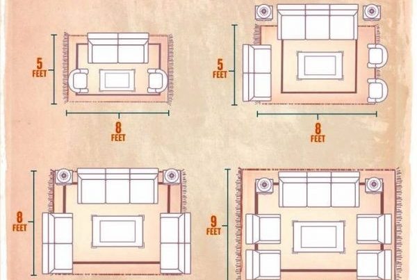 configurations of furniture placement on rugs